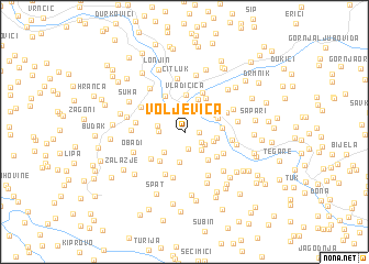 map of Voljevica