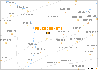 map of Volkhonskoye