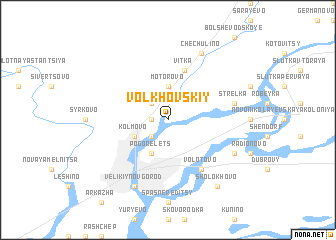 map of Volkhovskiy