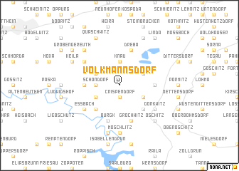 map of Volkmannsdorf