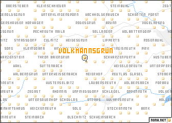 map of Volkmannsgrün