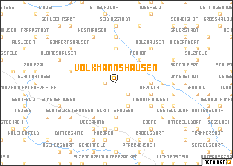 map of Volkmannshausen