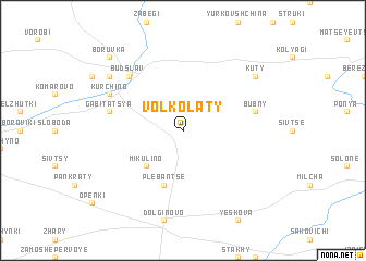 map of Volkolaty