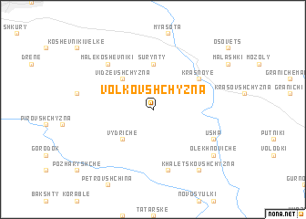 map of Volkovshchyzna