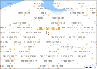 map of Völkshagen