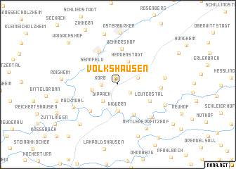 map of Volkshausen