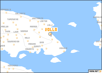 map of Võlla