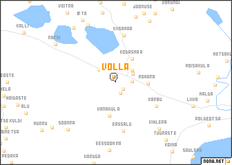 map of Võlla