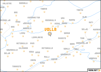 map of Võlla