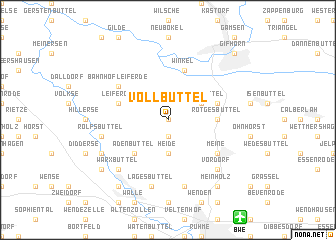 map of Vollbüttel