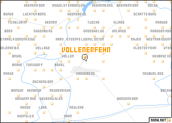 map of Völlenerfehn
