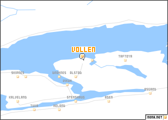 map of Vollen