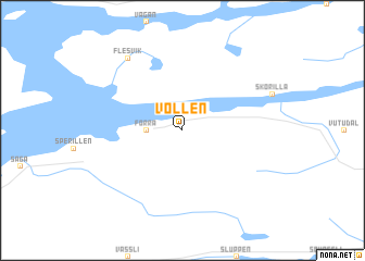 map of Vollen