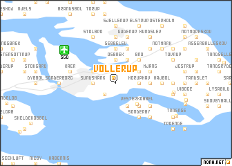 map of Vollerup