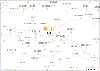 map of Võlle