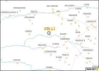 map of Võlli