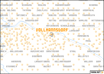 map of Vollmannsdorf