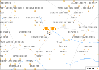 map of Volnay