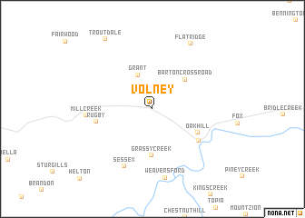 map of Volney