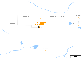 map of Volney