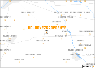 map of Volʼnoye Zaporozhʼye
