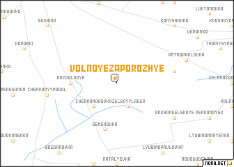 map of Volʼnoye Zaporozhʼye