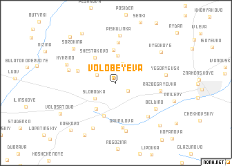 map of Volobeyeva