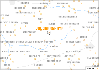 map of Volodarskaya