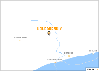 map of Volodarskiy