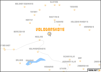 map of Volodarskoye
