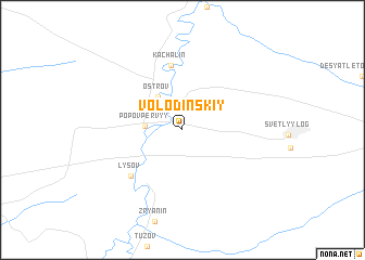 map of Volodinskiy