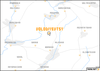 map of Volodiyevtsy