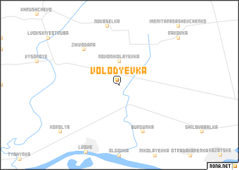 map of Volodʼyevka