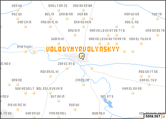map of Volodymyr-Volynsʼkyy