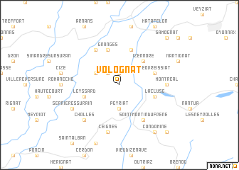 map of Volognat