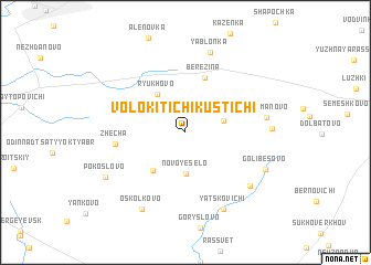 map of Volokitichi-Kustichi