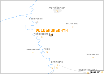 map of Voloskovskaya