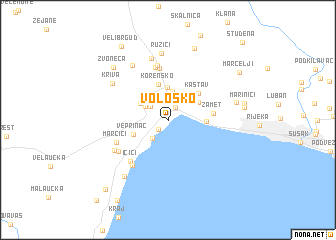 Volosko (Croatia) map - nona.net