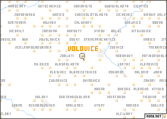 map of Volovice