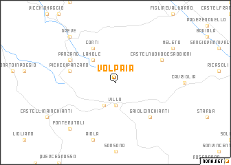 Volpaia (Italy) map - nona.net