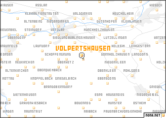 map of Volpertshausen