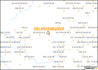 map of Volpriehausen