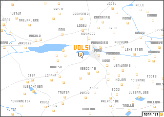 map of Võlsi