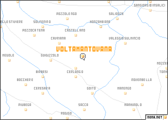 map of Volta Mantovana