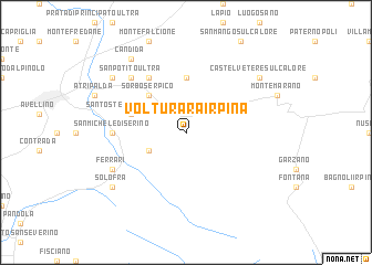 map of Volturara Irpina