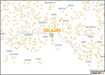 map of Volujak