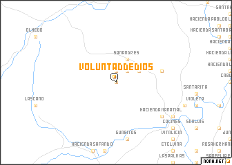 map of Voluntad de Dios