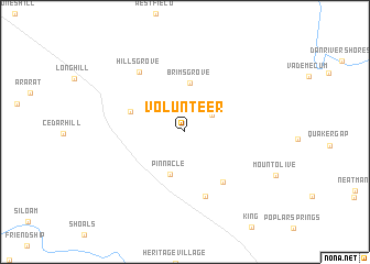 map of Volunteer