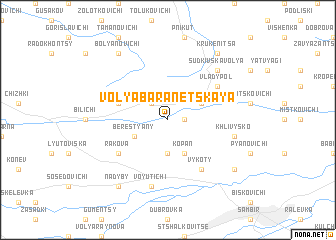 map of Volya-Baranetskaya