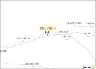 map of Volynka